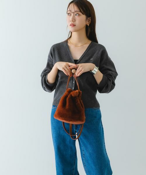 RODE SKO / ロデスコ スカート | ウッドボールキンチャクファーバッグ | 詳細9