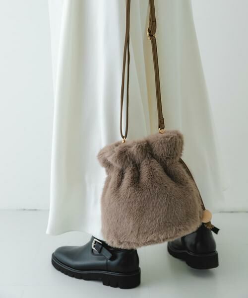 RODE SKO / ロデスコ スカート | ウッドボールキンチャクファーバッグ | 詳細24