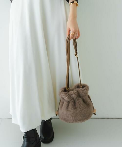 RODE SKO / ロデスコ スカート | ウッドボールキンチャクファーバッグ | 詳細25