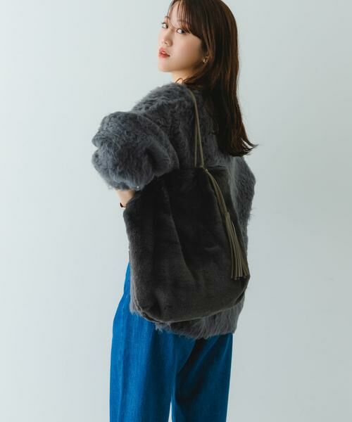 RODE SKO / ロデスコ トートバッグ | タッセル付フラッフィトートバッグ | 詳細22