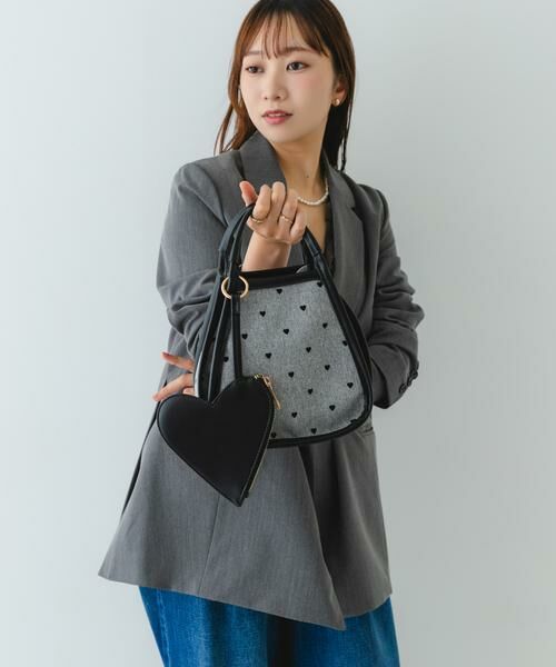 RODE SKO / ロデスコ ショルダーバッグ | ハートキャンバスバッグ | 詳細1