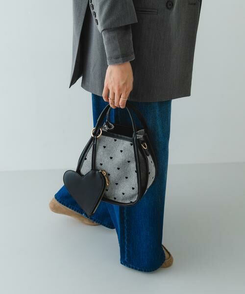 RODE SKO / ロデスコ ショルダーバッグ | ハートキャンバスバッグ | 詳細4