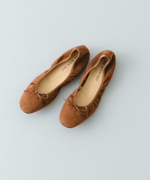 RODE SKO/ロデスコ 『リアルレザー』シープスキンバレエシューズ キャメル 36 RODE SKO/ロデスコ 『リアルレザー』シープスキンバレエシューズ キャメル 36