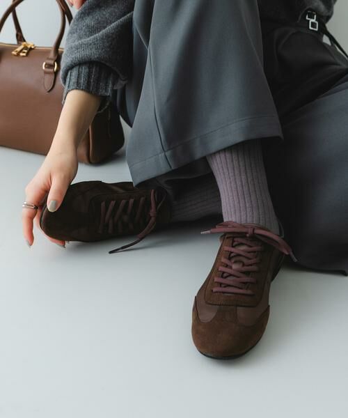 RODE SKO / ロデスコ スニーカー | 『WEB/一部店舗限定』ストレッチシューレースシューズ(ブラウン)