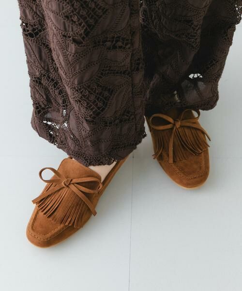 RODE SKO / ロデスコ フラットシューズ | リボンフリンジローファー | 詳細1