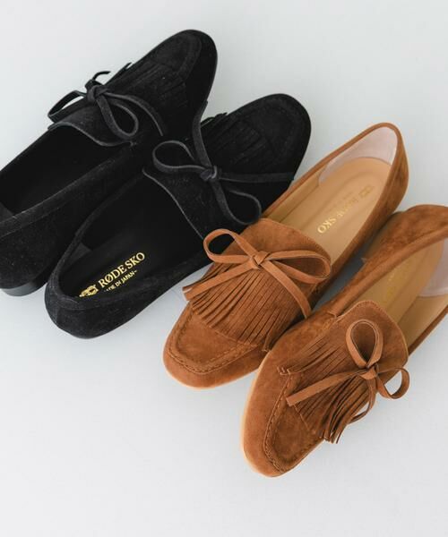 RODE SKO / ロデスコ フラットシューズ | リボンフリンジローファー | 詳細11
