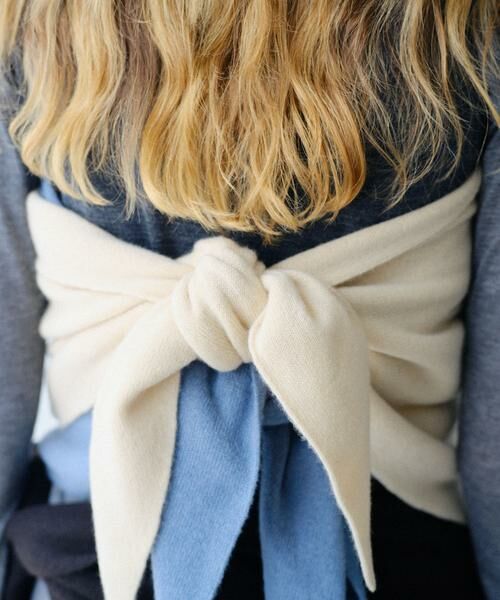 RODE SKO / ロデスコ マフラー・ショール・スヌード・ストール | ASAUCE MELER　シームレスカシミアトライアングルストール | 詳細4