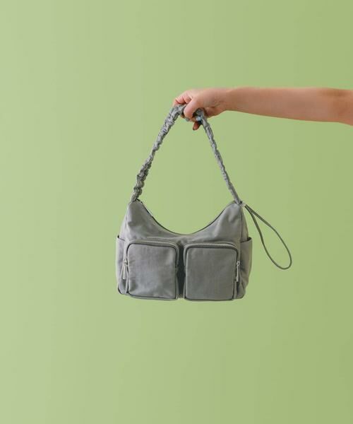 RODE SKO / ロデスコ ショルダーバッグ | hun RODESKO　Gather pocket（グレー）
