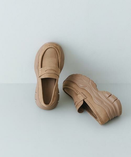 RODE SKO / ロデスコ フラットシューズ | ボリュームソールローファー（ベージュ）