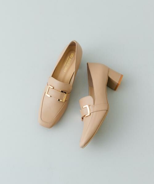 RODE SKO / ロデスコ パンプス | 『MADE IN JAPAN』 4.5センチメタルヒールパンプス（ベージュ）