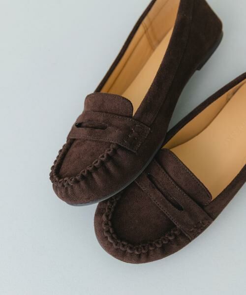 RODE SKO / ロデスコ シューズ | 撥水ギャザーモカシン(ブラウン系その他)