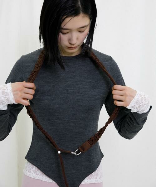 RODE SKO / ロデスコ その他小物 | hun RODESKO　Gather strap | 詳細18