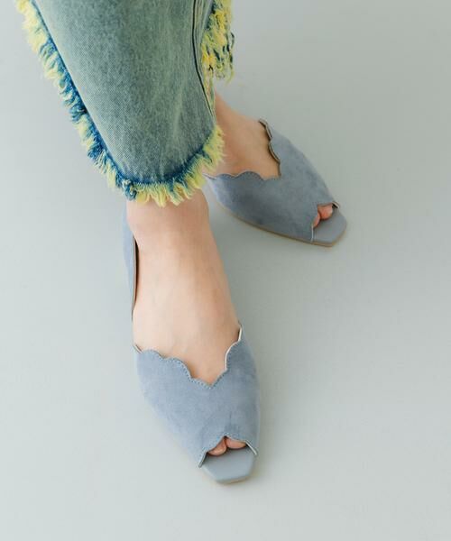 RODE SKO / ロデスコ サンダル | ピープトゥスカラップセパレートサンダル | 詳細1