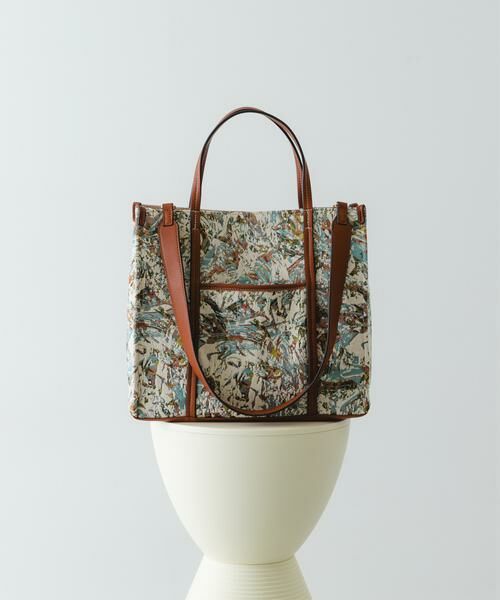 RODE SKO / ロデスコ トートバッグ | ファブリックスクエアトートバッグ（アイボリー）