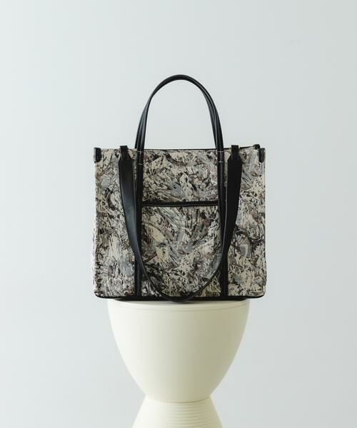 RODE SKO / ロデスコ トートバッグ | ファブリックスクエアトートバッグ（グレー）