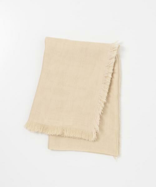 RODE SKO / ロデスコ マフラー・ショール・スヌード・ストール | ASAUCE MELER　リネンモダールシルクメランジュソリッド ストール（ベージュ）