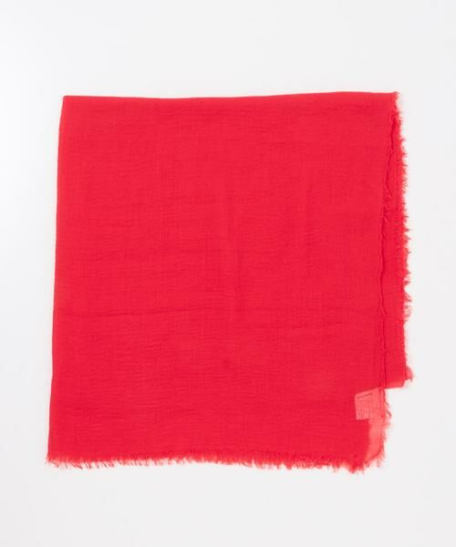 RODE SKO / ロデスコ マフラー・ショール・スヌード・ストール | atelier brugge　SHRINK STOLE（レッド）