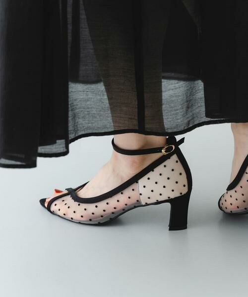 RODE SKO / ロデスコ パンプス | 『MADE IN JAPAN』6センチチャンキーヒールシアーパンプス | 詳細2