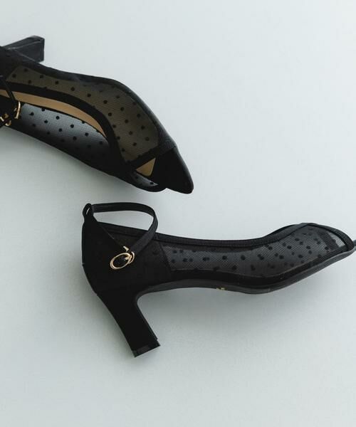 RODE SKO / ロデスコ パンプス | 『MADE IN JAPAN』6センチチャンキーヒールシアーパンプス（ブラック）