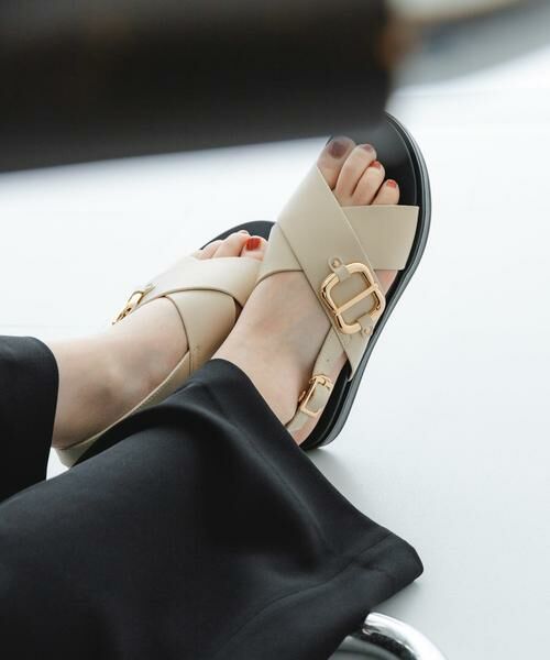 RODE SKO / ロデスコ サンダル | クロスサンダル（アイボリー）