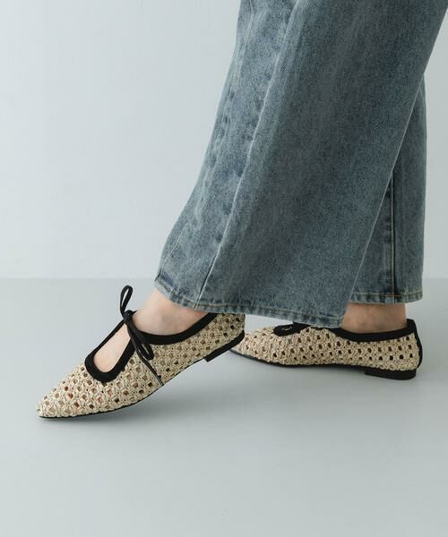 RODE SKO / ロデスコ パンプス | 『MADE IN JAPAN』1センチパナマリボンパンプス（オフホワイト）