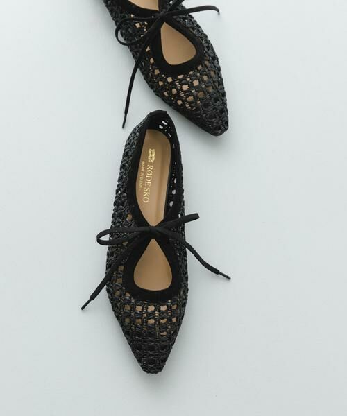 RODE SKO / ロデスコ パンプス | 『MADE IN JAPAN』1センチパナマリボンパンプス（ブラック）