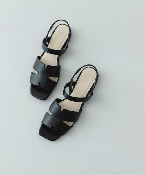 RODE SKO / ロデスコ サンダル | デザインカットバックゴムサンダル（ブラック）