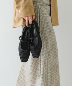 RODE SKO / ロデスコ シューズ | ピープトゥベルトメッシュフラット