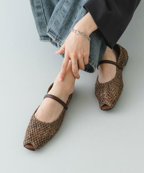 RODE SKO / ロデスコ シューズ | ピープトゥベルトメッシュフラット | 詳細1