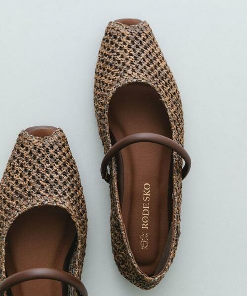 RODE SKO / ロデスコ シューズ | ピープトゥベルトメッシュフラット | 詳細11