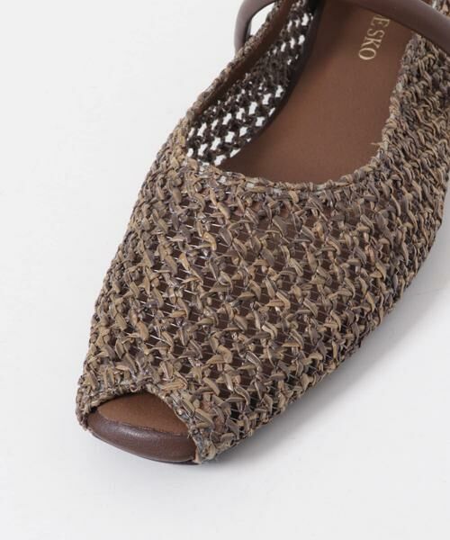 RODE SKO / ロデスコ シューズ | ピープトゥベルトメッシュフラット | 詳細13