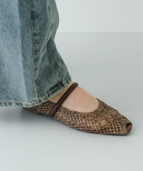 RODE SKO / ロデスコ シューズ | ピープトゥベルトメッシュフラット | 詳細3