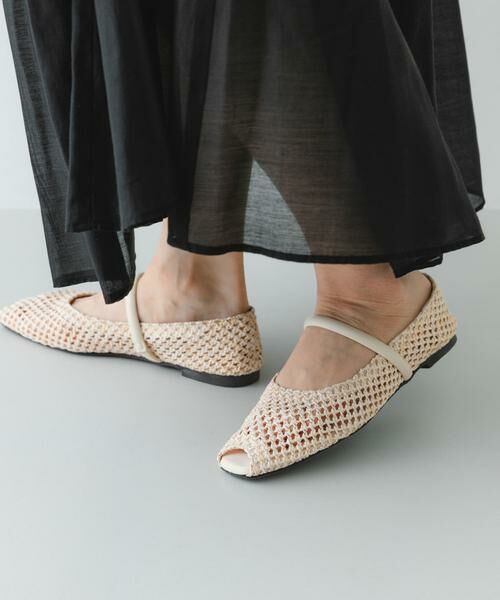RODE SKO / ロデスコ シューズ | ピープトゥベルトメッシュフラット | 詳細15