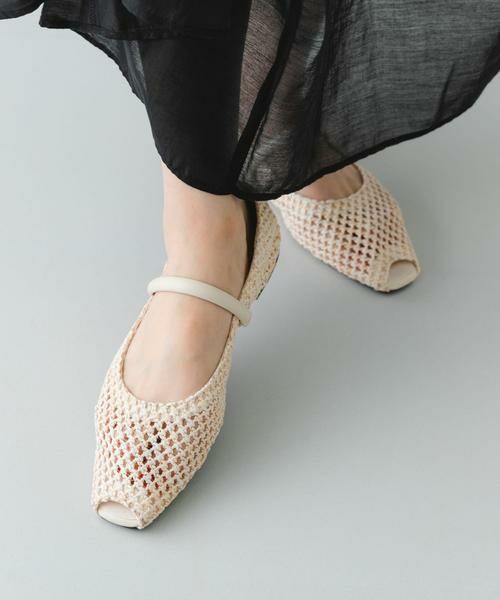 RODE SKO / ロデスコ シューズ | ピープトゥベルトメッシュフラット | 詳細16