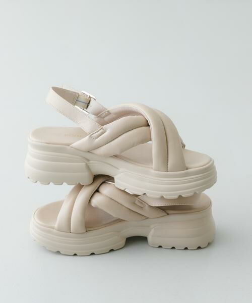 RODE SKO / ロデスコ サンダル | パテッドボリュームソールサンダル（ベージュ）