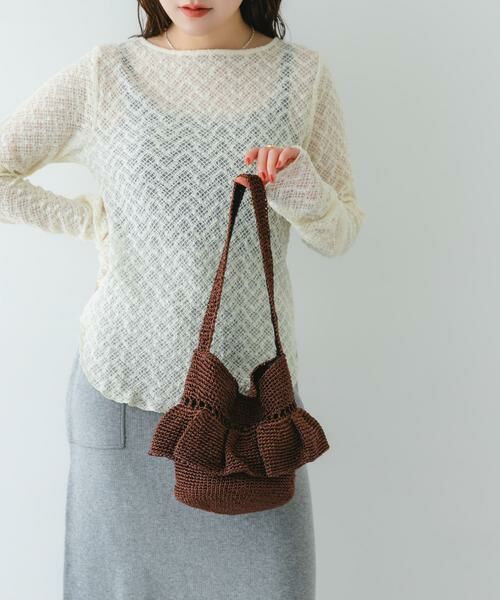 RODE SKO / ロデスコ ショルダーバッグ | ワンハンドルフリルラメバッグ | 詳細2