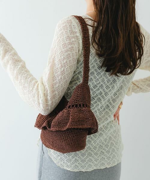 RODE SKO / ロデスコ ショルダーバッグ | ワンハンドルフリルラメバッグ | 詳細3