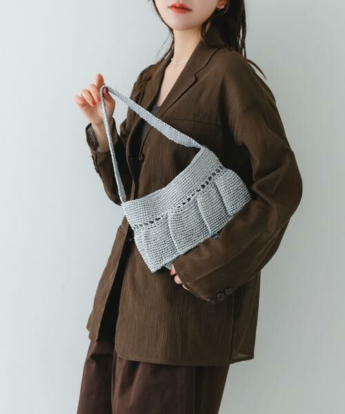 RODE SKO / ロデスコ ショルダーバッグ | ワンハンドルフリルラメバッグ | 詳細14