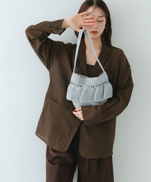 RODE SKO / ロデスコ ショルダーバッグ | ワンハンドルフリルラメバッグ | 詳細15