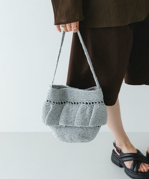 RODE SKO / ロデスコ ショルダーバッグ | ワンハンドルフリルラメバッグ | 詳細19