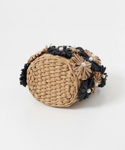 RODE SKO / ロデスコ ショルダーバッグ | フラワーモチーフ雑材バケツバッグ | 詳細30