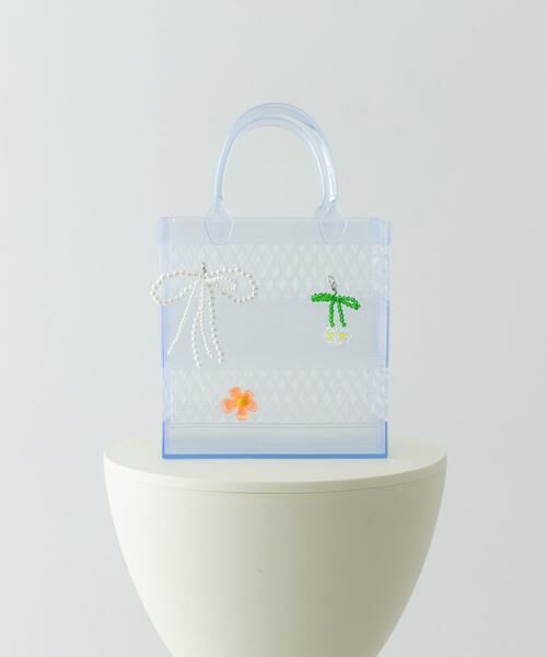 RODE SKO / ロデスコ ハンドバッグ | チャームセットジェリーバッグ（クリア）