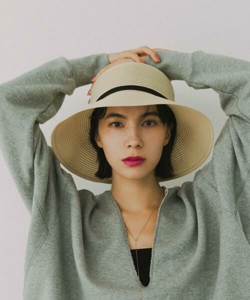 RODE SKO / ロデスコ ハット | 洗えるたためるリボンハット（ナチュラル）