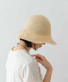 ペーパーコマ編みハット