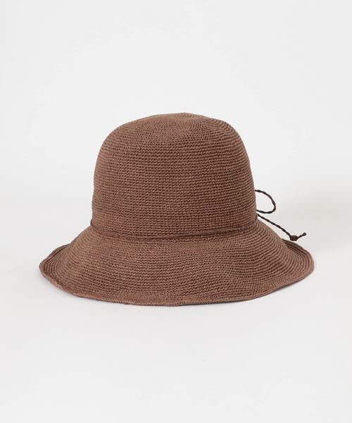 RODE SKO / ロデスコ ハット | ペーパーコマ編みハット（ブラウン）