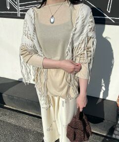 RODE SKO / ロデスコ マフラー・ショール・スヌード・ストール | ASAUCE MELER　ギマコットントライアングルレースストール