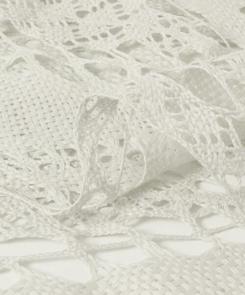 RODE SKO / ロデスコ マフラー・ショール・スヌード・ストール | ASAUCE MELER　ギマコットントライアングルレースストール | 詳細3