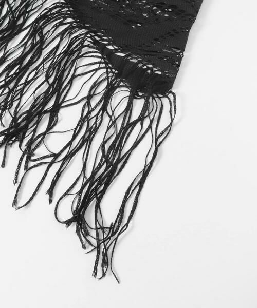 RODE SKO / ロデスコ マフラー・ショール・スヌード・ストール | ASAUCE MELER　ギマコットントライアングルレースストール | 詳細5