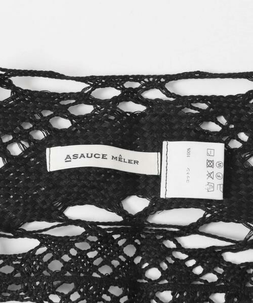 RODE SKO / ロデスコ マフラー・ショール・スヌード・ストール | ASAUCE MELER　ギマコットントライアングルレースストール | 詳細7