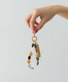 RODE SKO / ロデスコ キーホルダー・ストラップ | hashibami　フラワー天然石スマホハンドストラップ